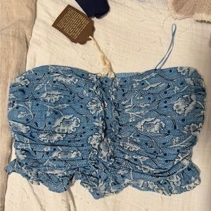 Anthropologie Strapless Top